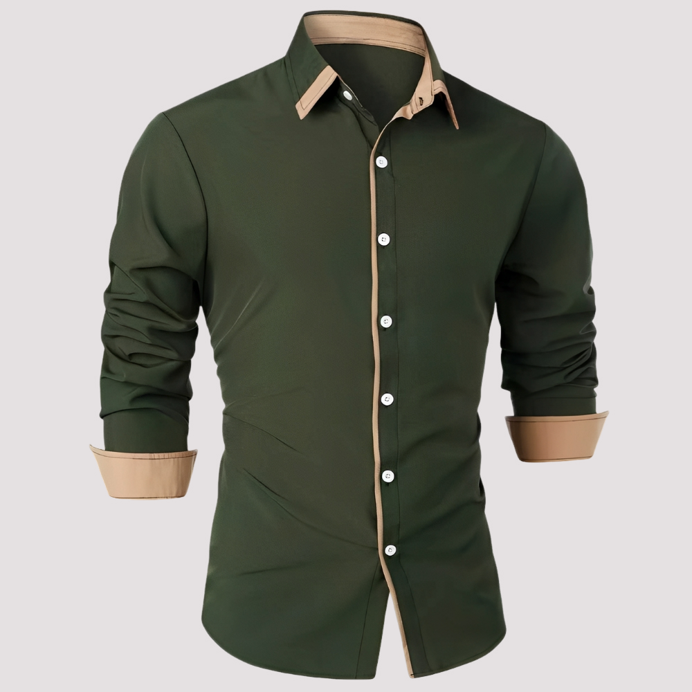 Samuel - Surchemise chic à manches longues pour hommes
