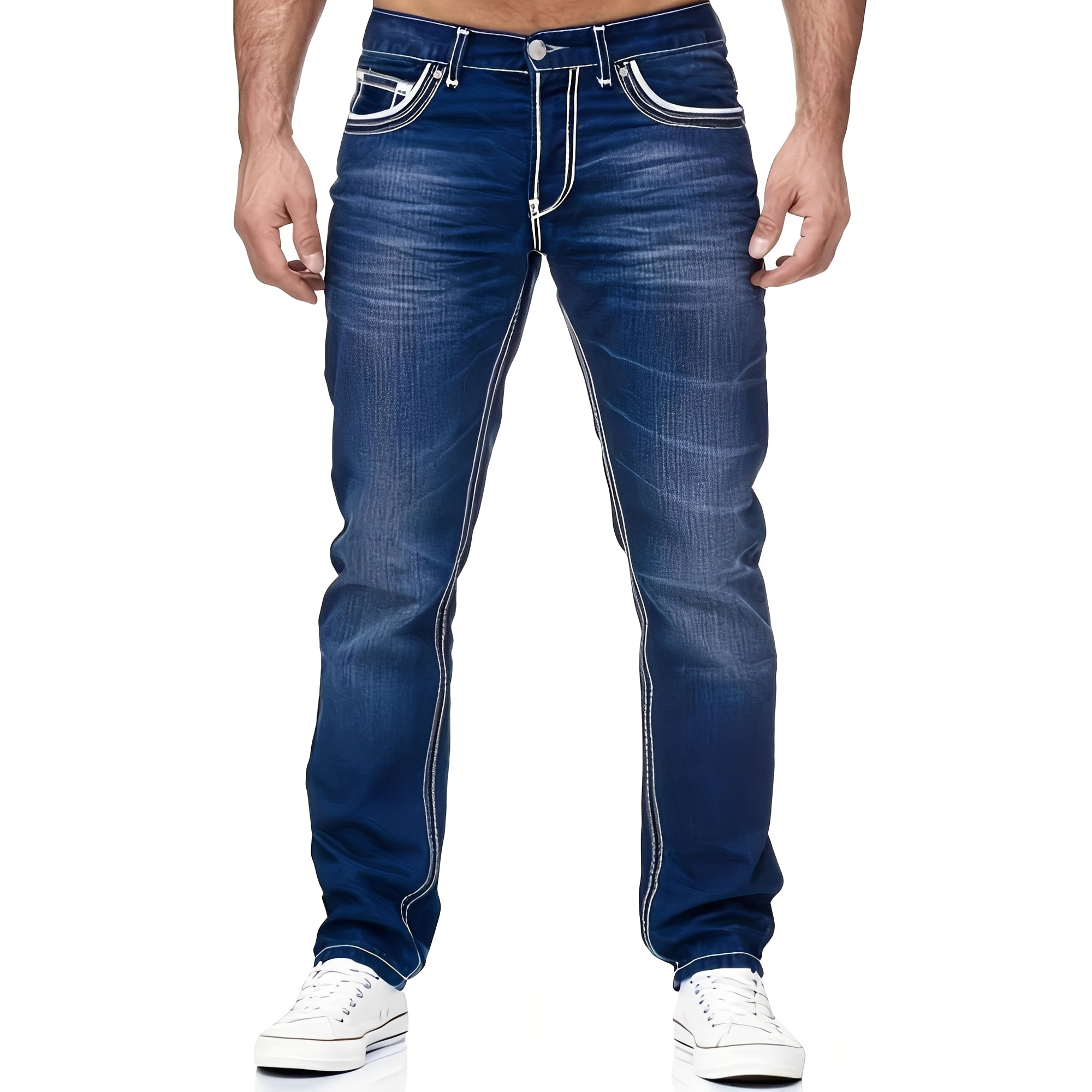 Andy - Jean homme chic avec un look usé