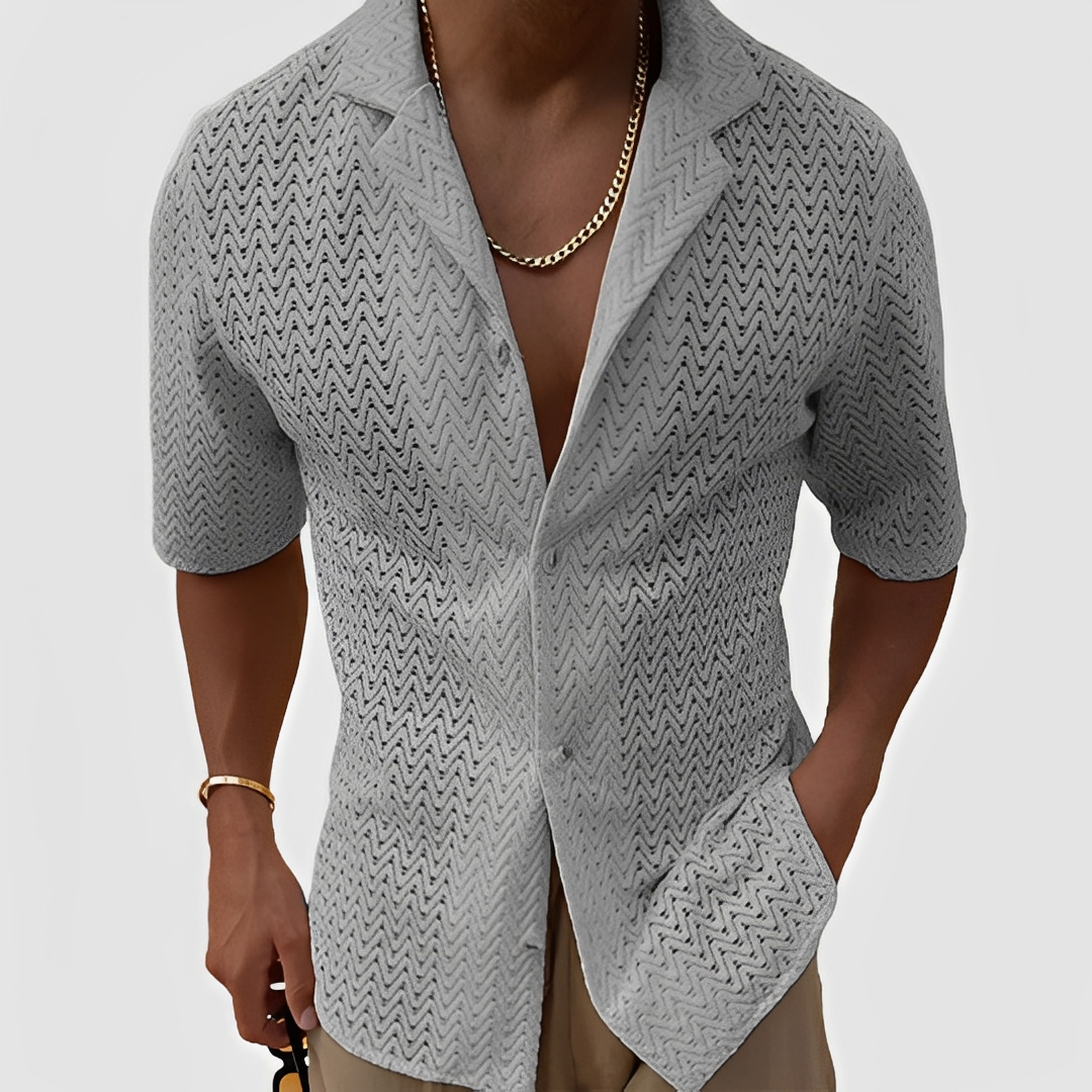 Bernie - Chemise d'été légère et aérée pour homme