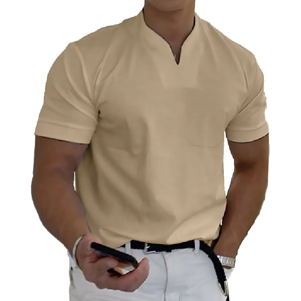 Jason - T-shirt court pour homme, style fitness et business