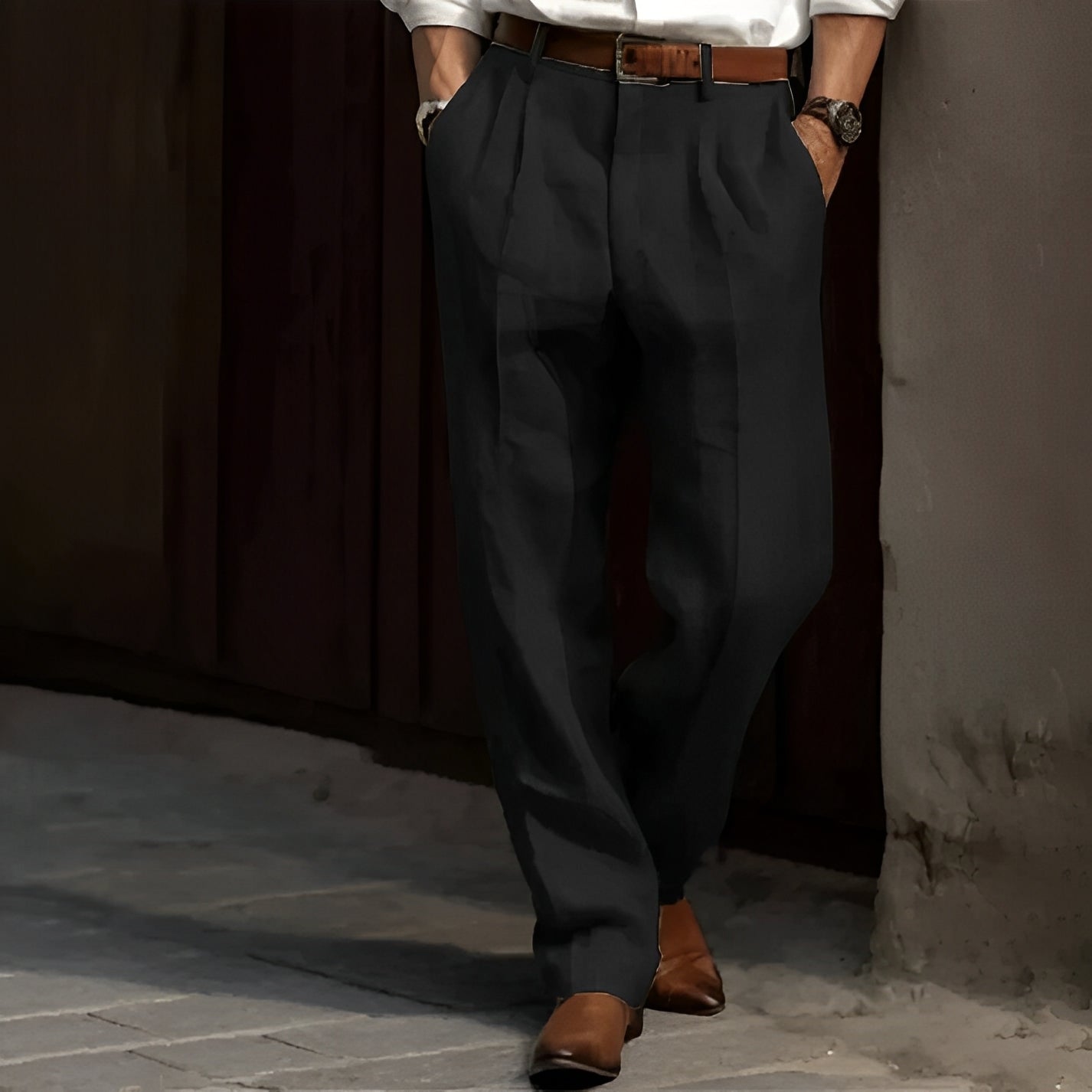 Carlos – Pantalon Homme Style Rétro Confortable
