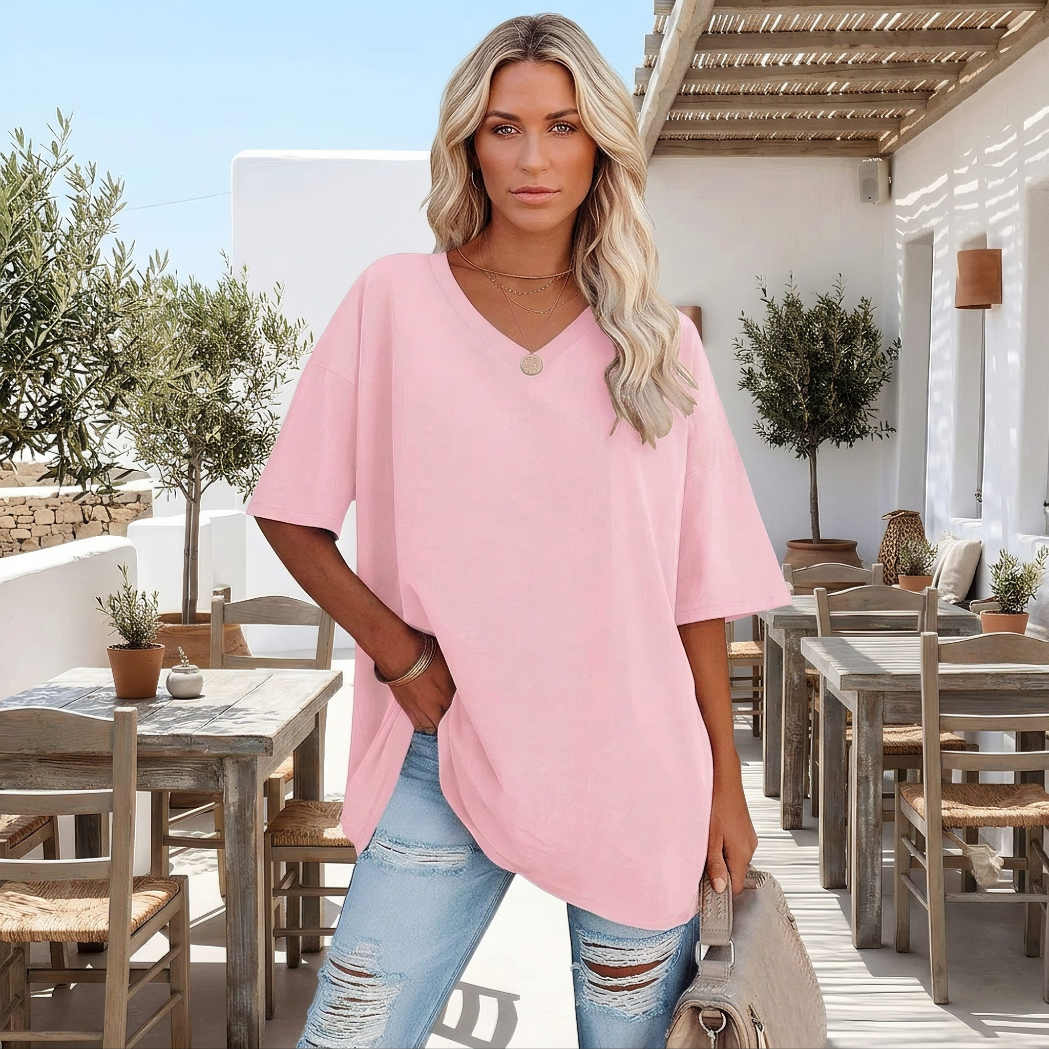 Alissa - T-shirt Ample Décontracté