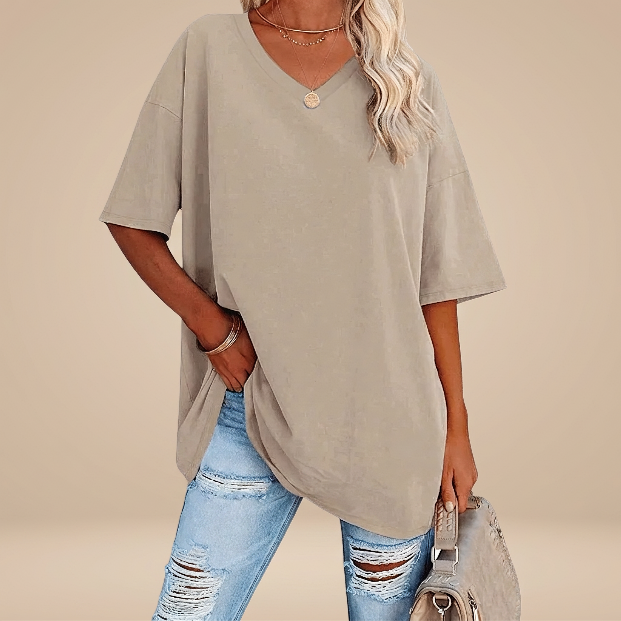 Alissa - T-shirt Ample Décontracté