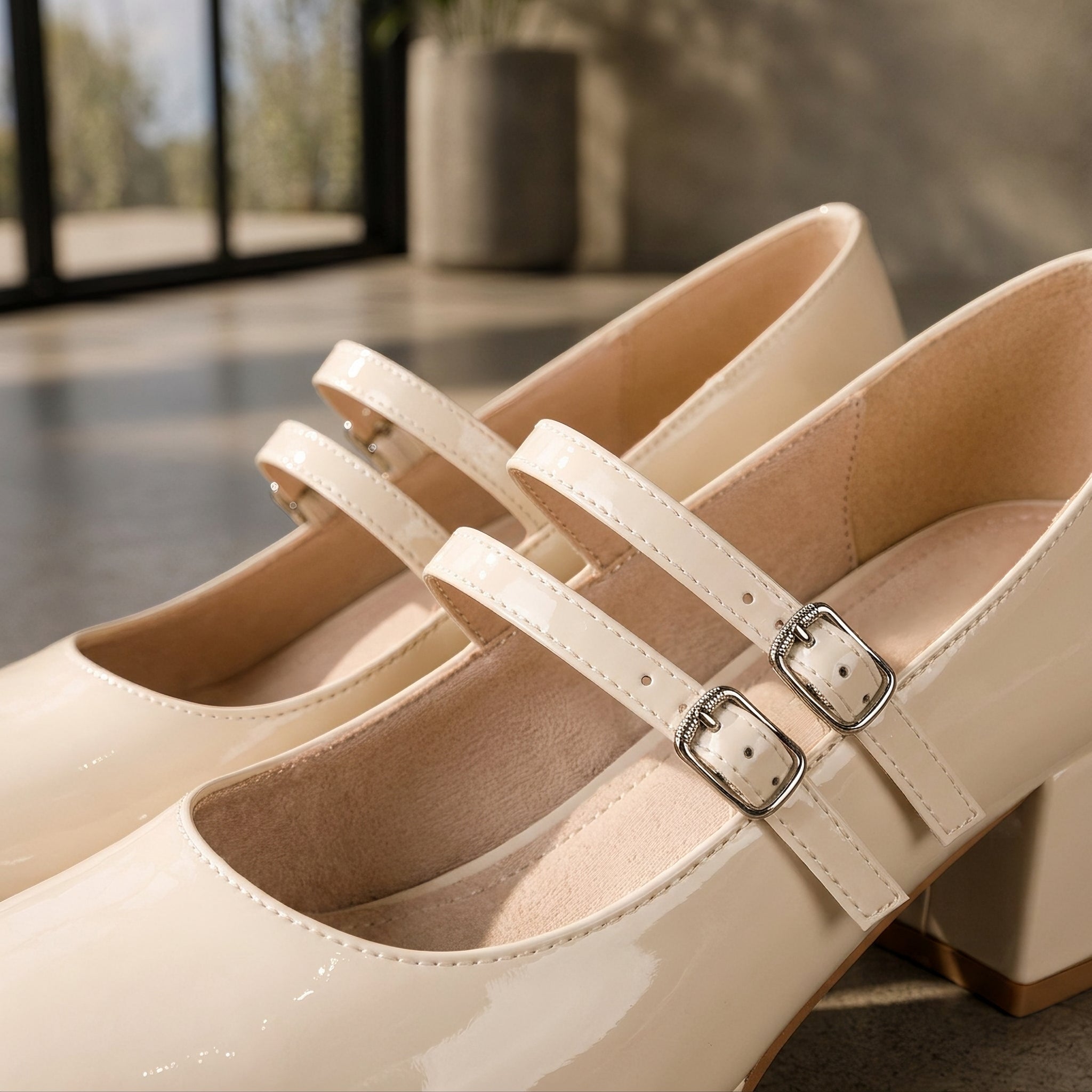 Curtis - Chaussures Chics à Talons Carrés