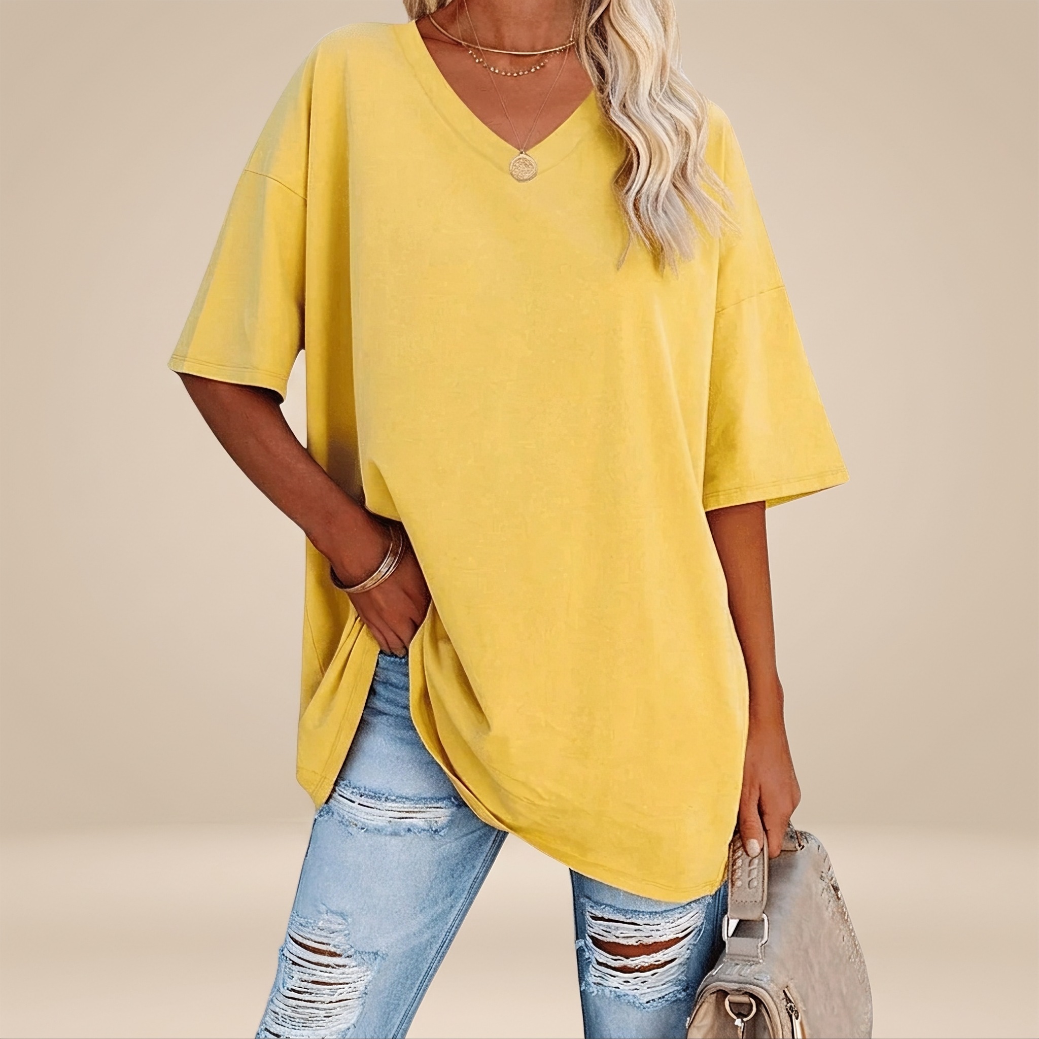 Alissa - T-shirt Ample Décontracté