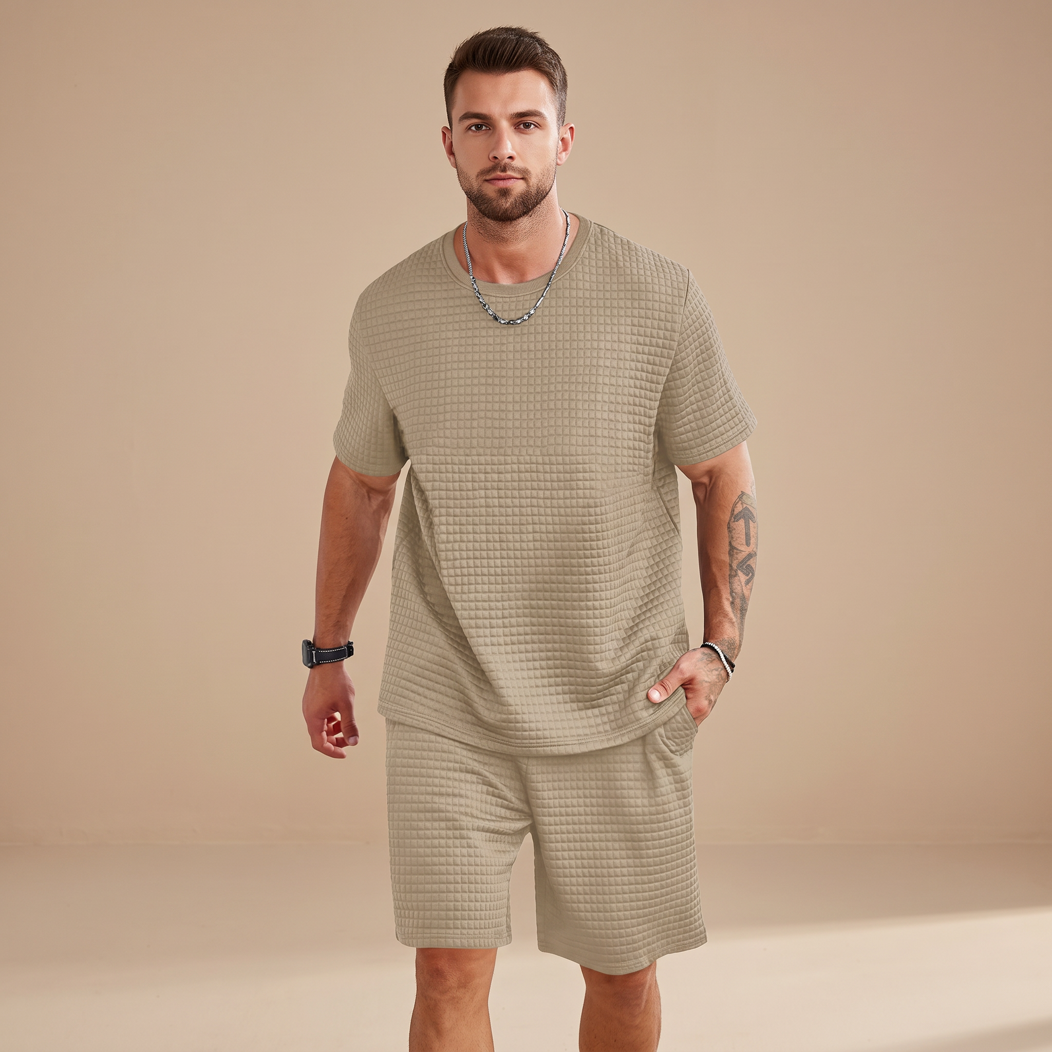 Harris - Ensemble Relax en Tissu Texturé