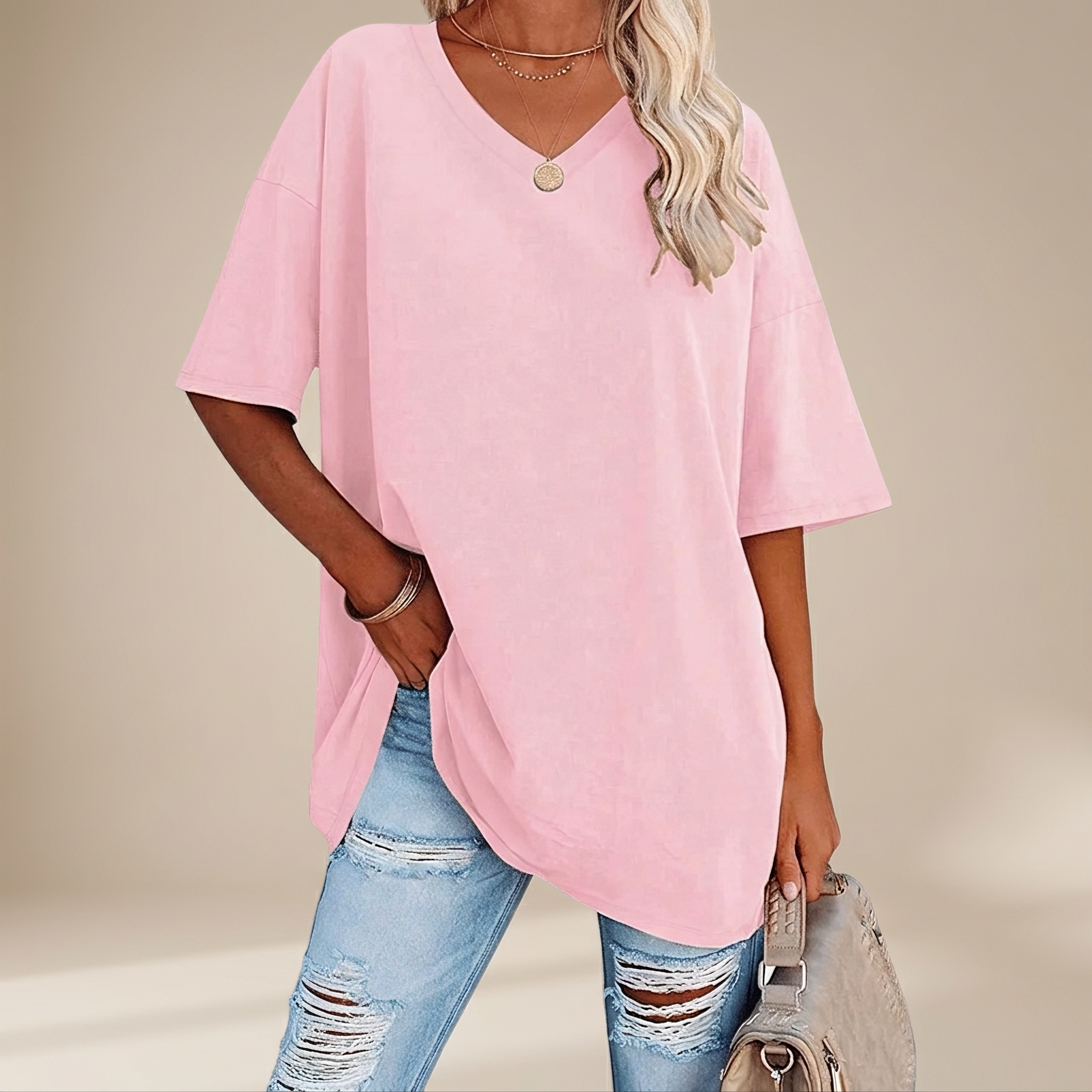Alissa - T-shirt Ample Décontracté
