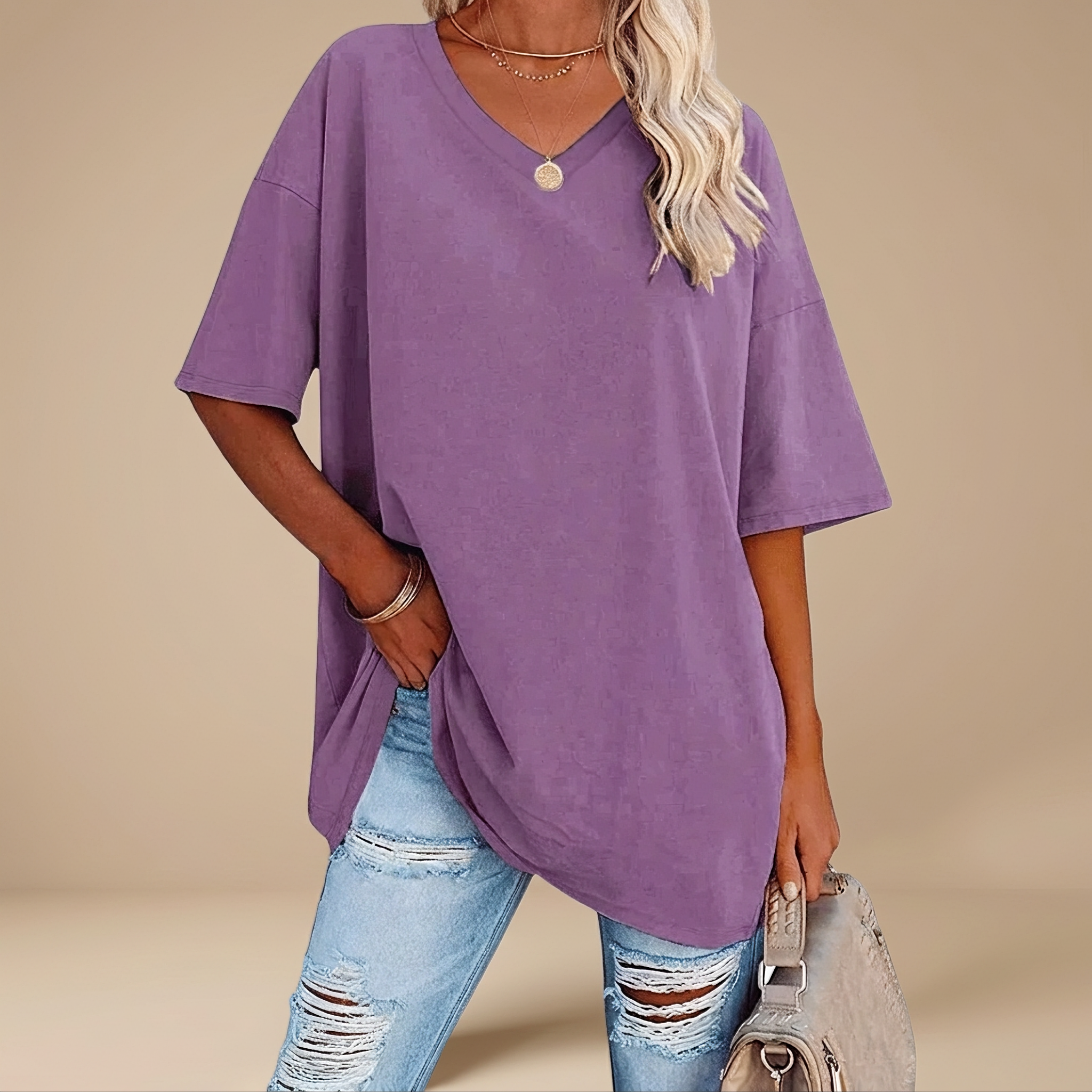 Alissa - T-shirt Ample Décontracté