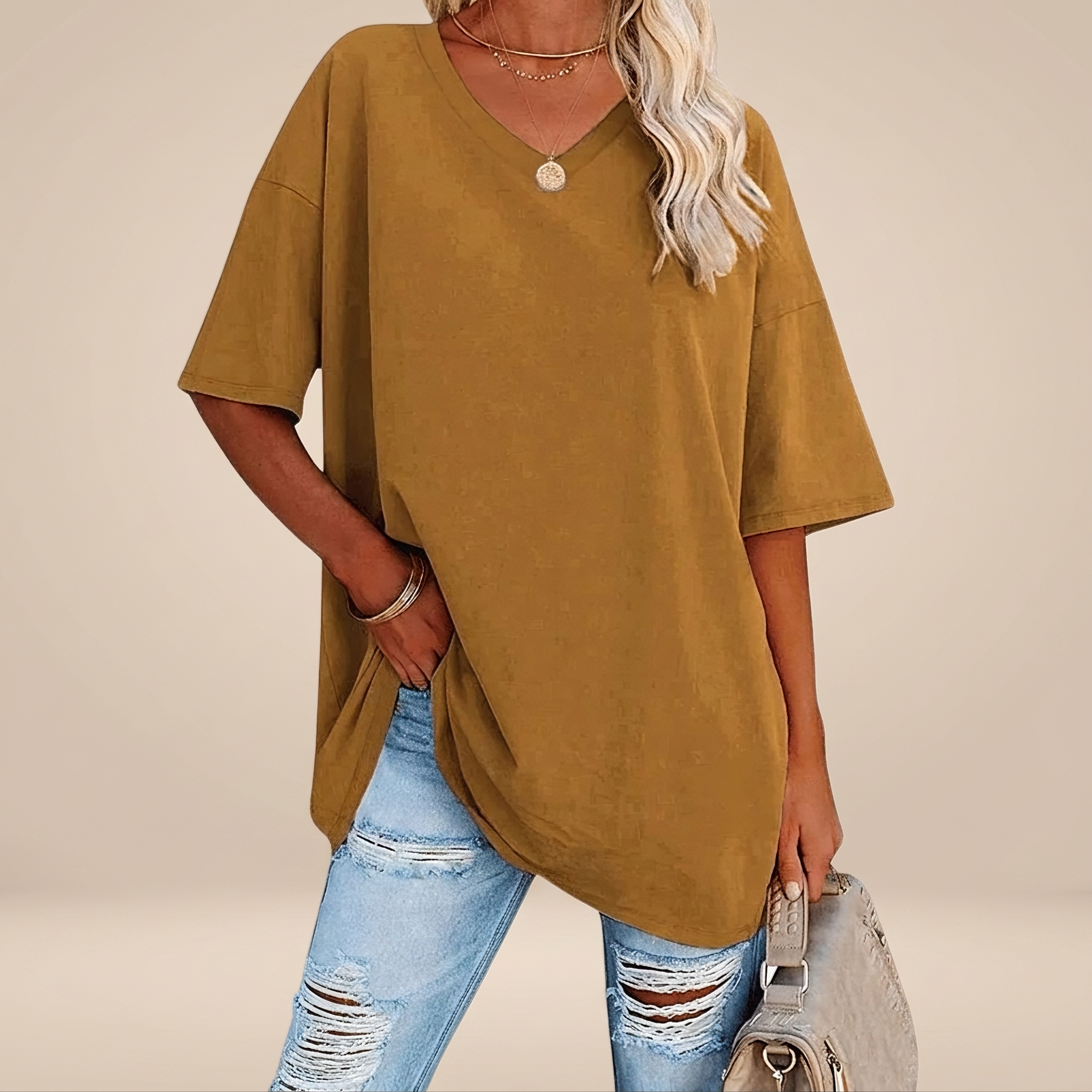 Alissa - T-shirt Ample Décontracté