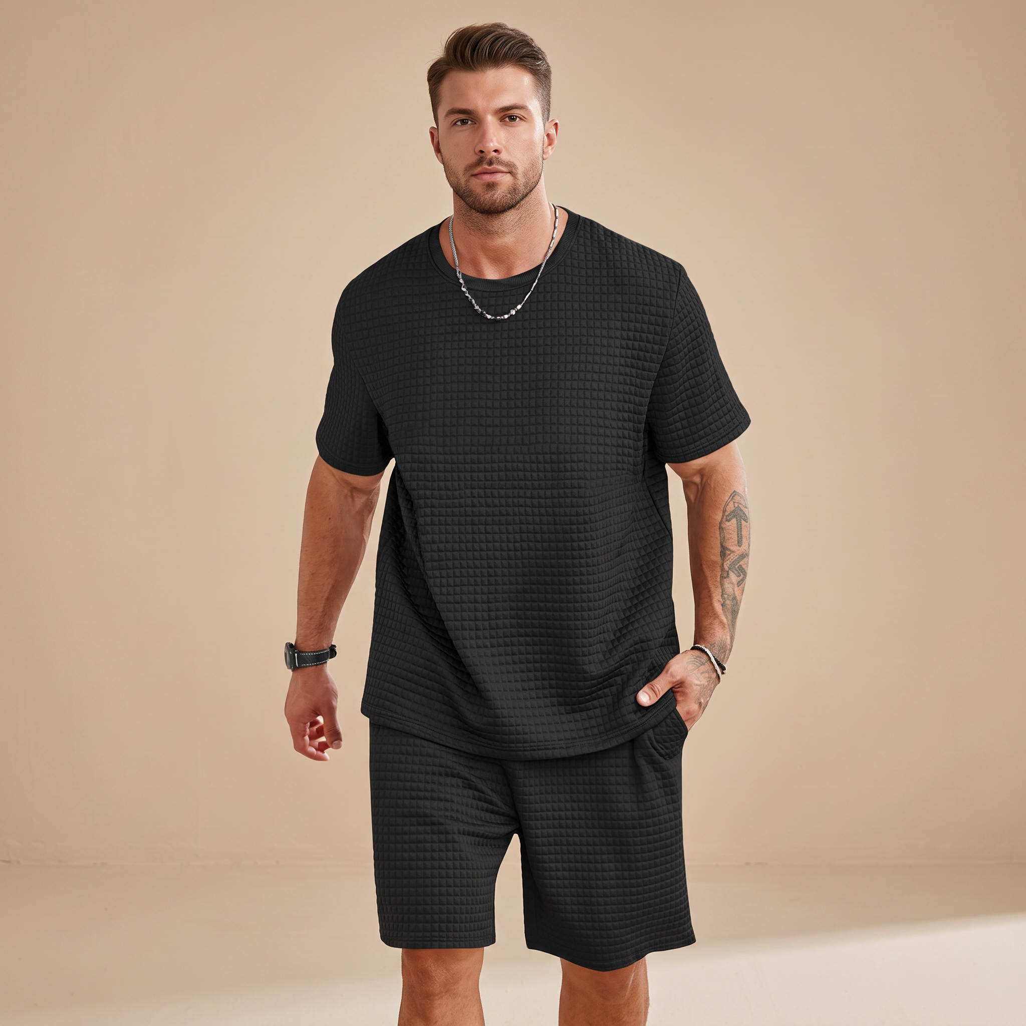 Harris - Ensemble Relax en Tissu Texturé