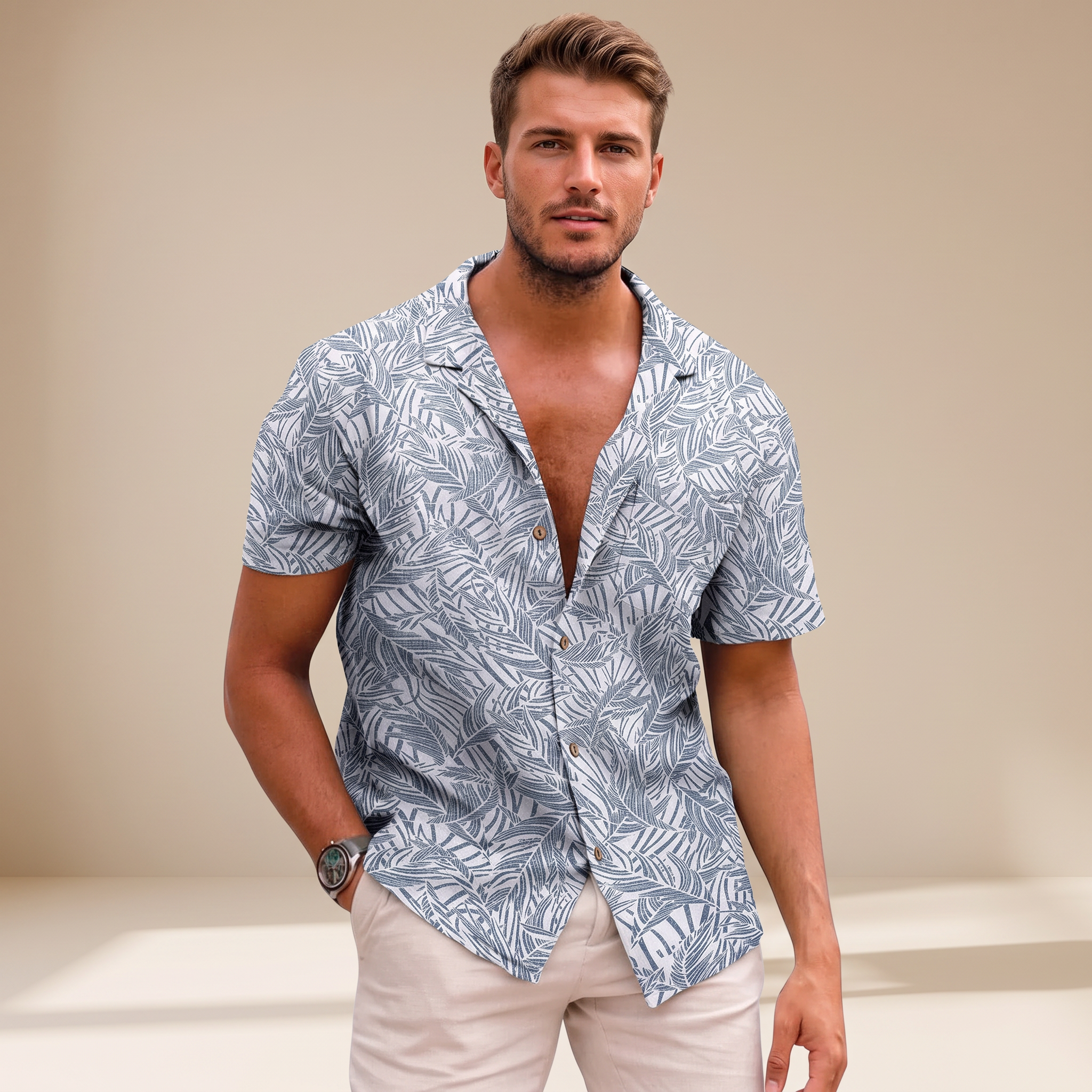 Tiago - Chemises avec Motifs Tropicaux