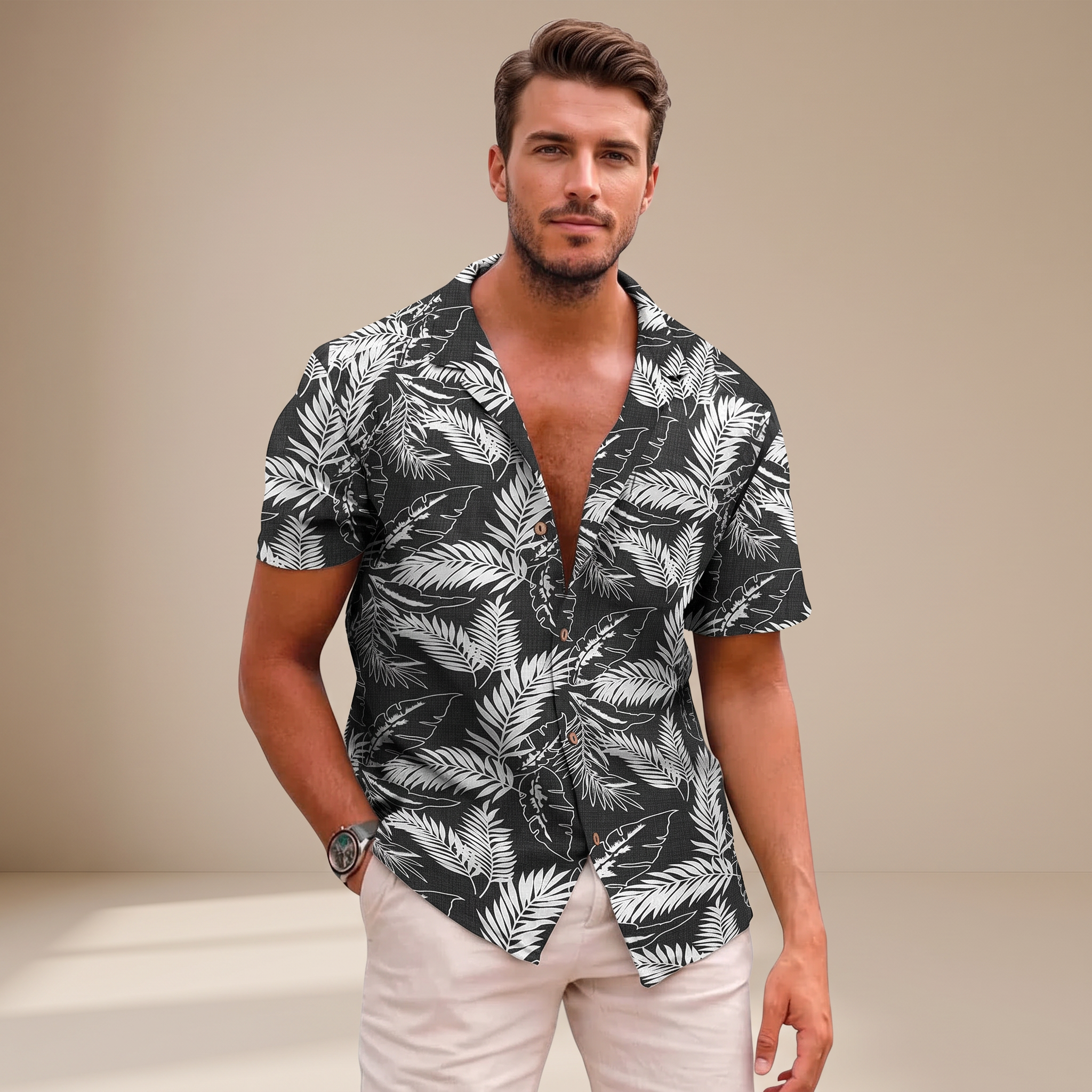 Tiago - Chemises avec Motifs Tropicaux