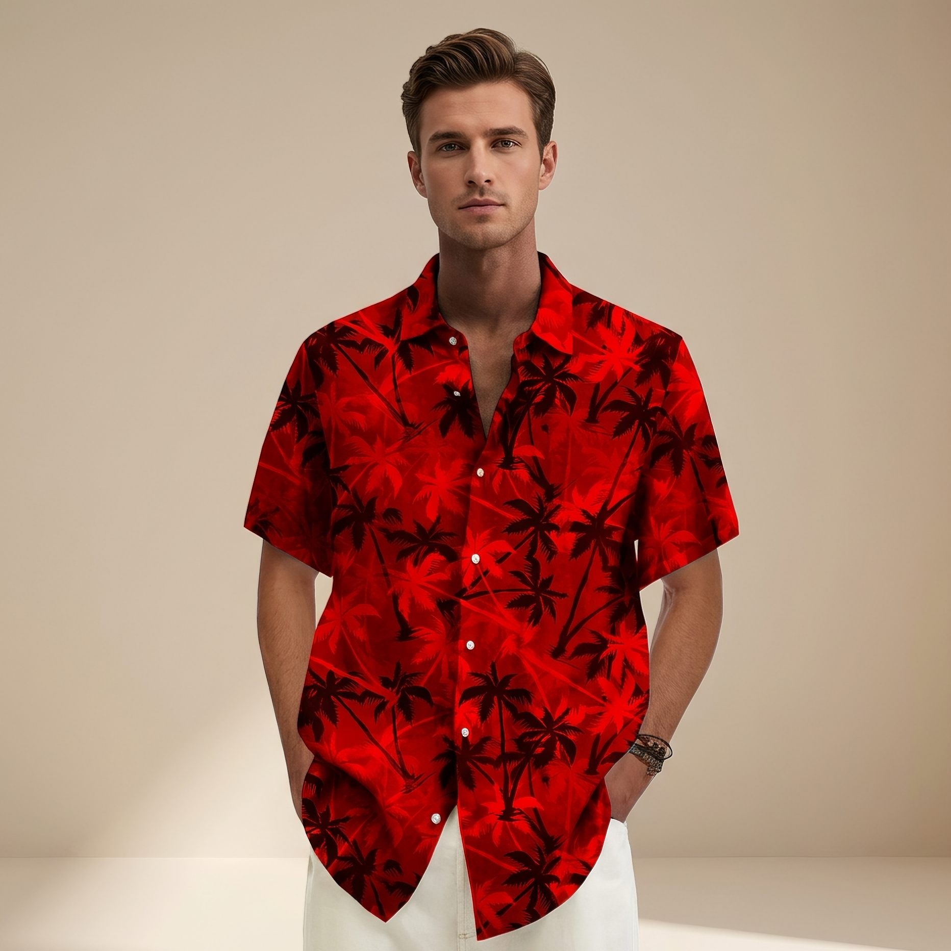Jenson - Chemise à motifs tropicaux