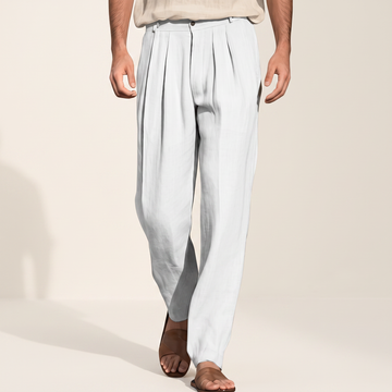 Randall - Pantalon ample avec plis et décontracté