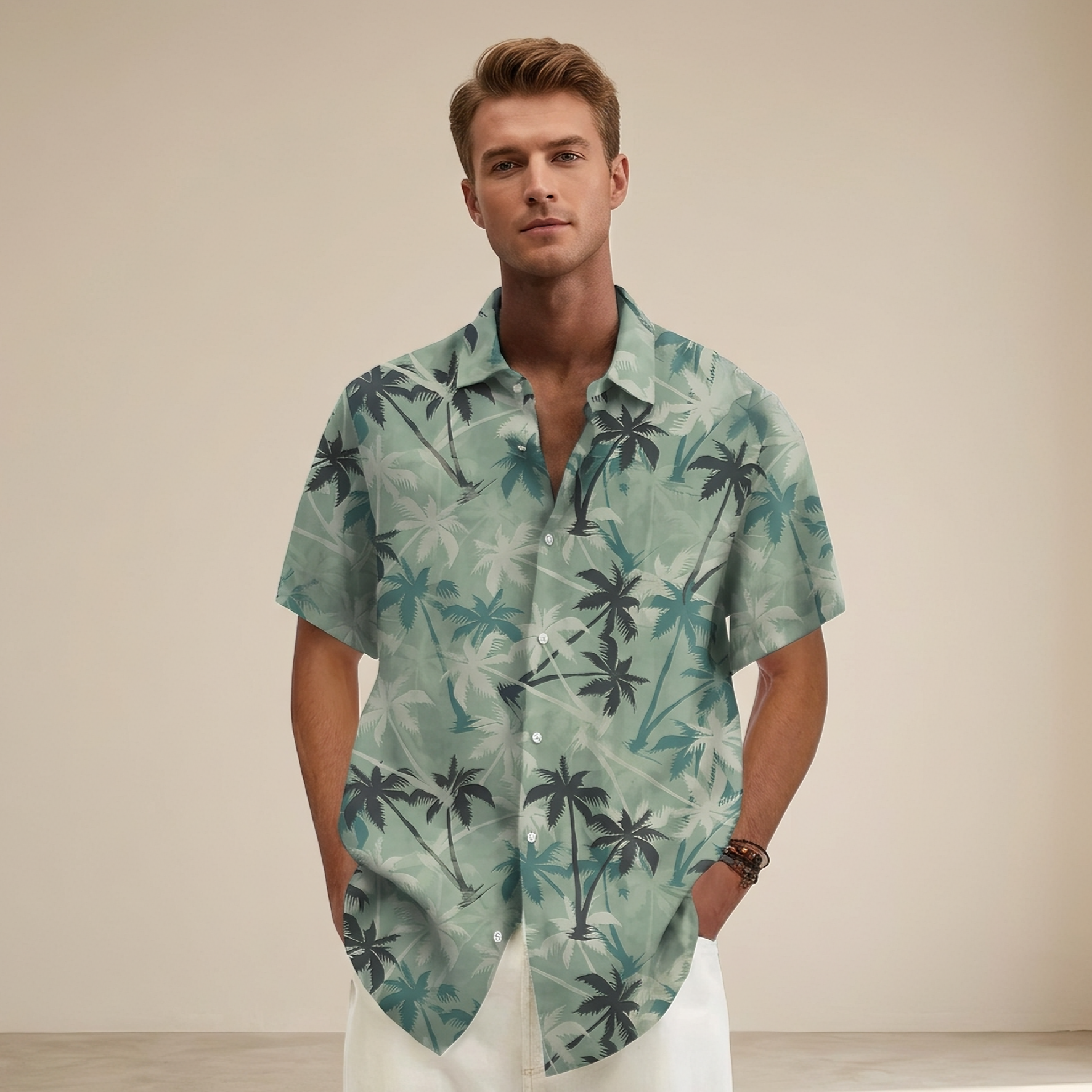 Jenson - Chemise à motifs tropicaux