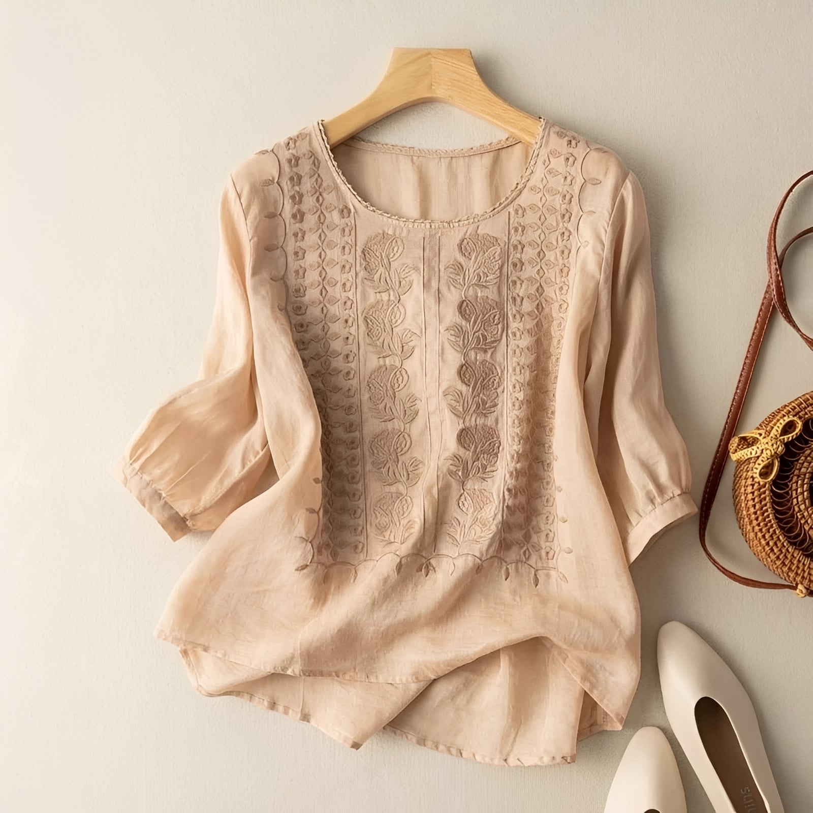 Daniyal - Blouse Large Brodée
