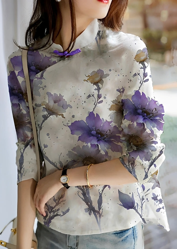 Margaret - Chemisier à fleurs chic pour femmes