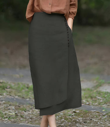 Manda - Jupe asymétrique chic en ligne A pour femmes
