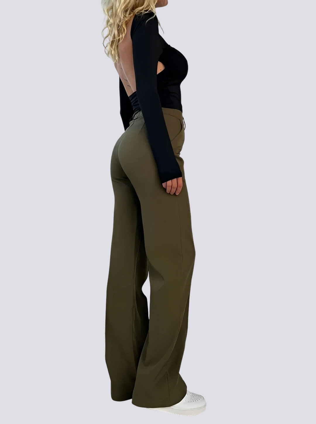 Amelie - Pantalon chic à taille haute et coupe droite
