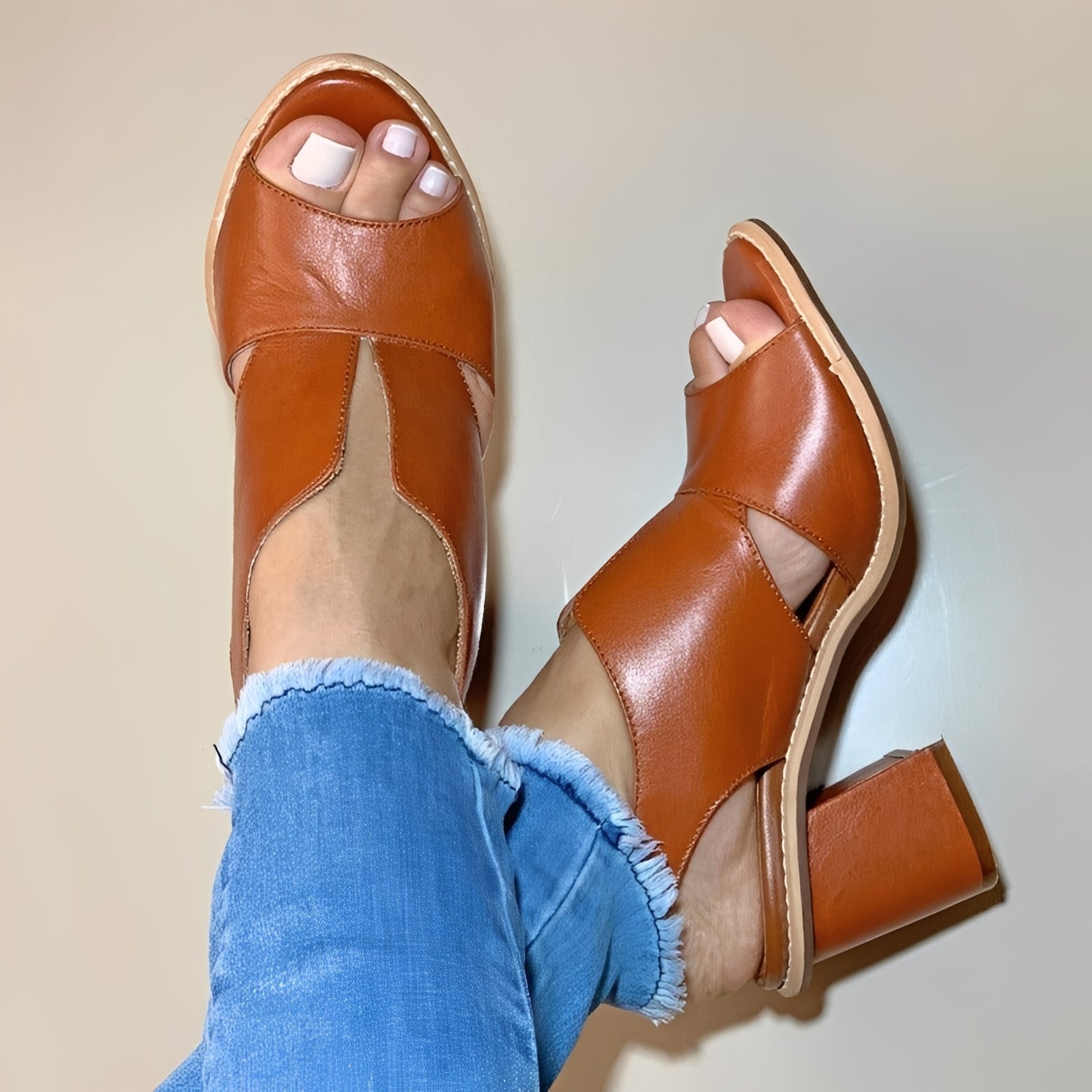 Anita - Sandales élégantes à bout ouvert