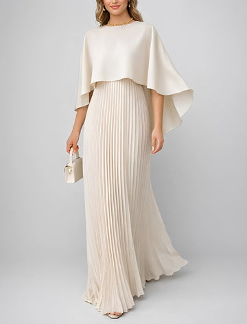 Zuzanna - Robe Longue Élégante en Tissu Plissé