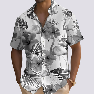 Philip - Chemise élégante avec motif hawaïen pour hommes