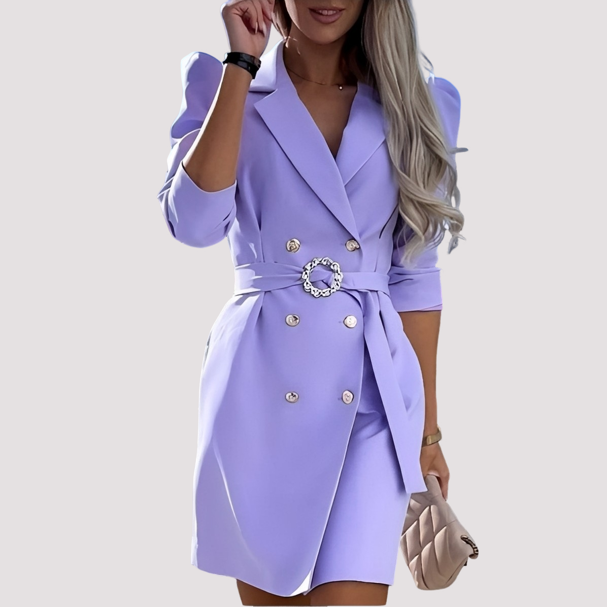 Maisie - Robe blazer élégante avec ceinture
