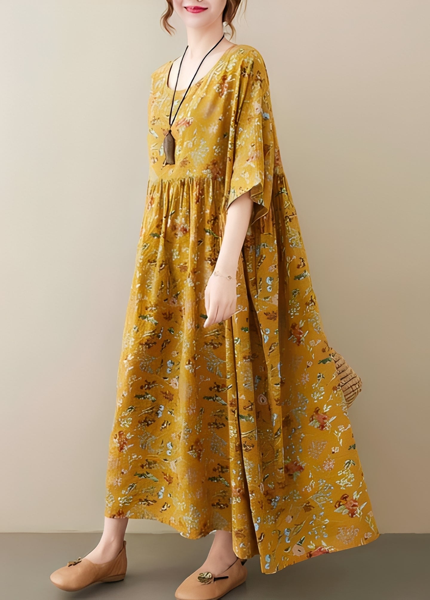 Mariam - Robe chic et large à ourlet généreux pour femmes