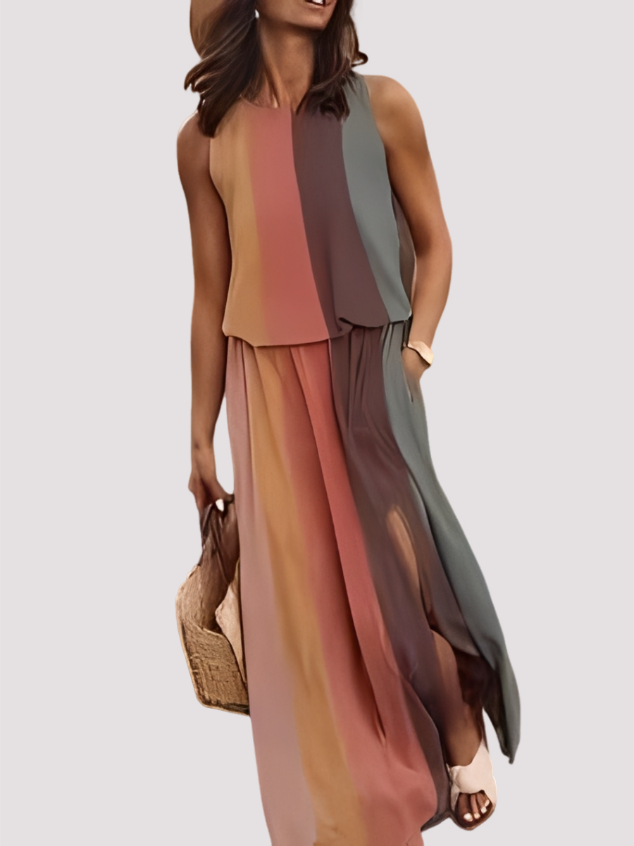 Halle - Robe maxi sans manches élégante pour femmes