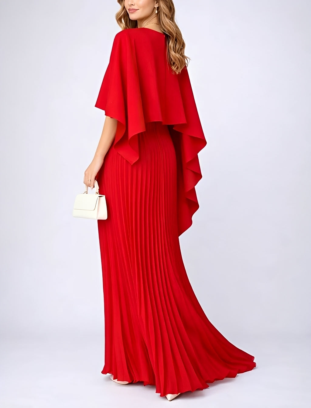 Zuzanna - Robe Longue Élégante en Tissu Plissé