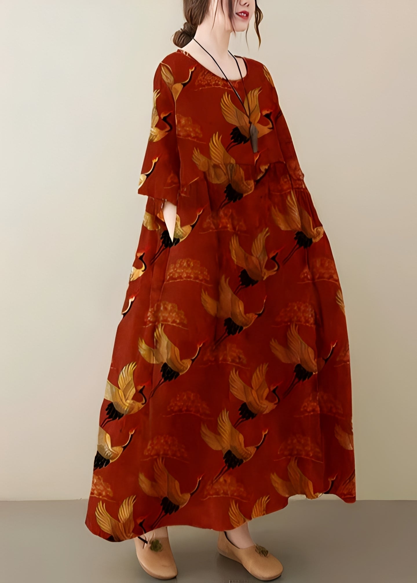 Mariam - Robe chic et large à ourlet généreux pour femmes