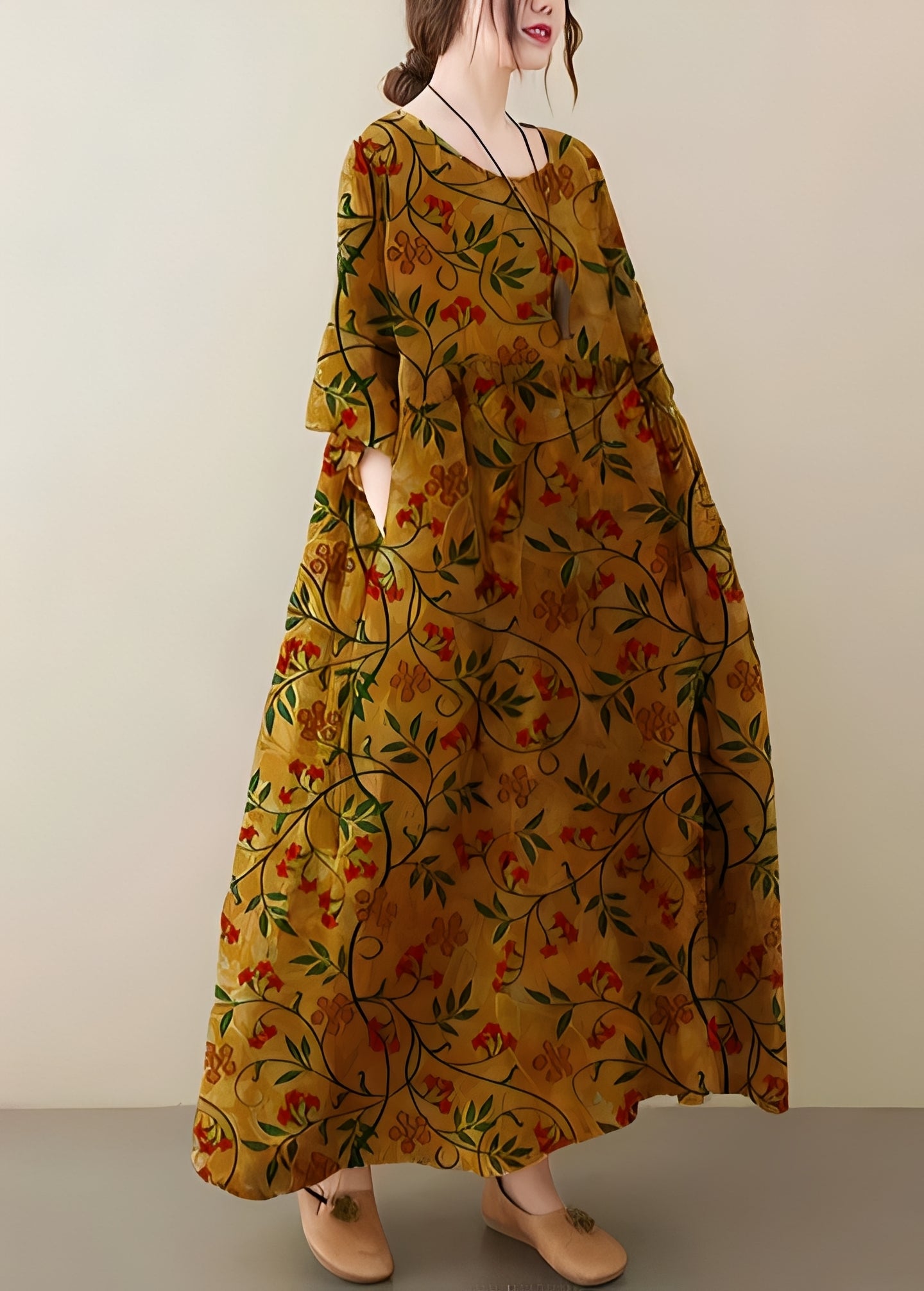 Mariam - Robe chic et large à ourlet généreux pour femmes