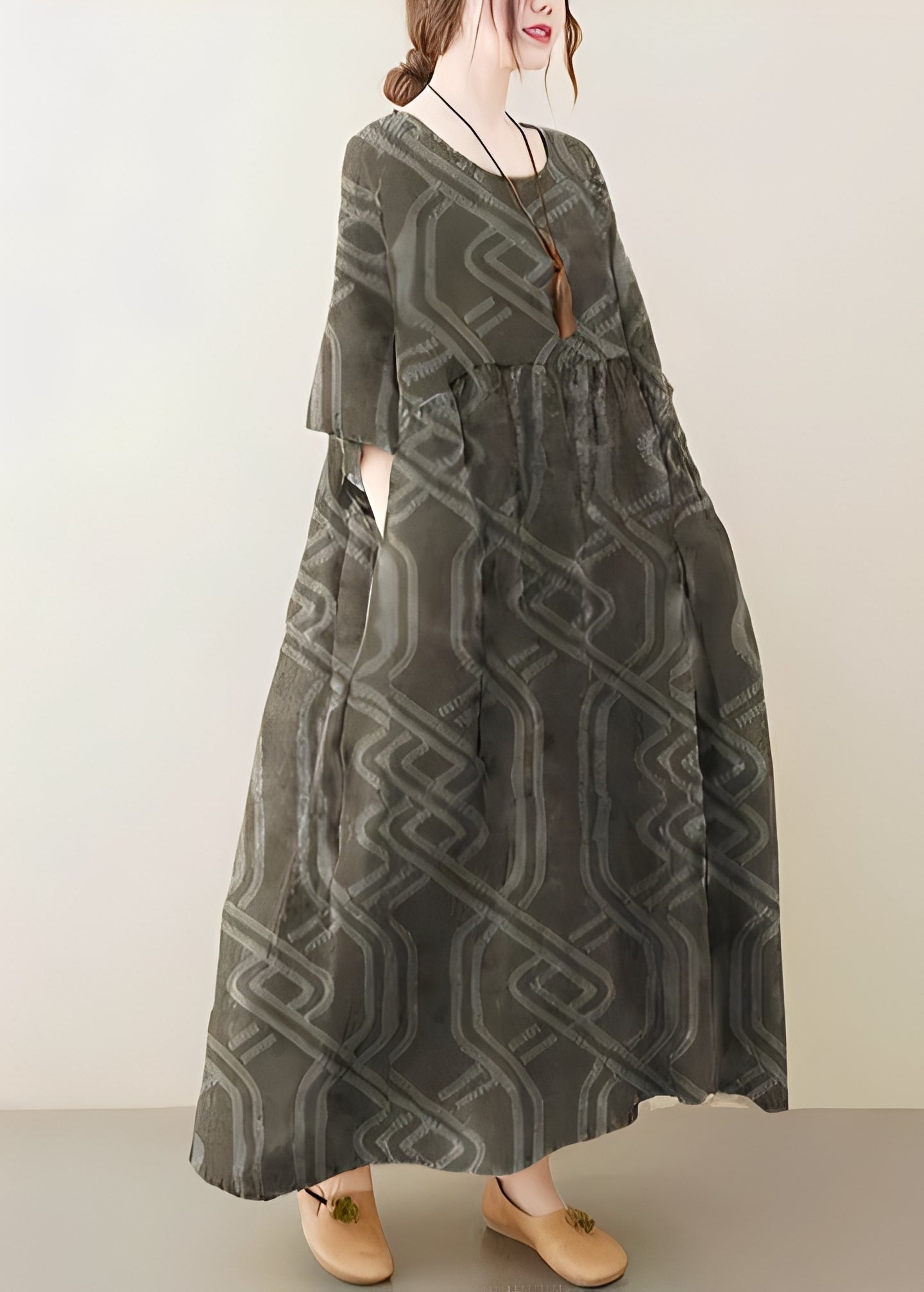 Mariam - Robe chic et large à ourlet généreux pour femmes