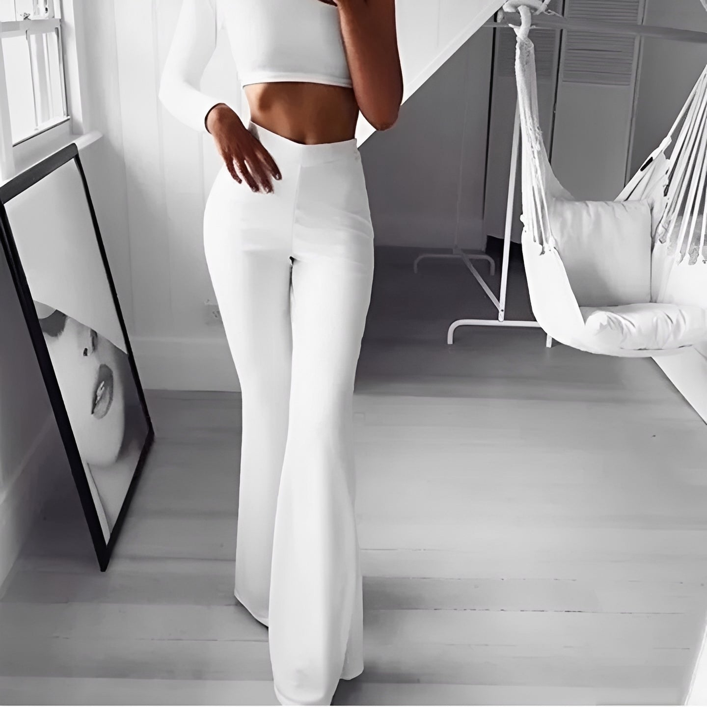 Keiran - Pantalon chic avec jambes évasées