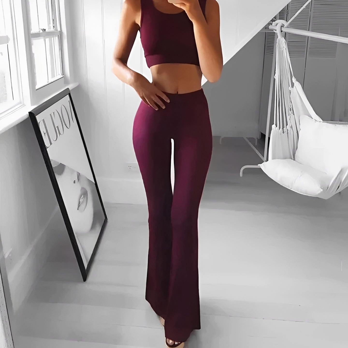 Keiran - Pantalon chic avec jambes évasées