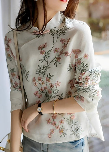 Margaret - Chemisier à fleurs chic pour femmes