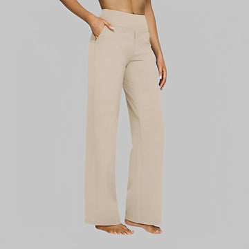 Salma - Pantalon large taille haute
