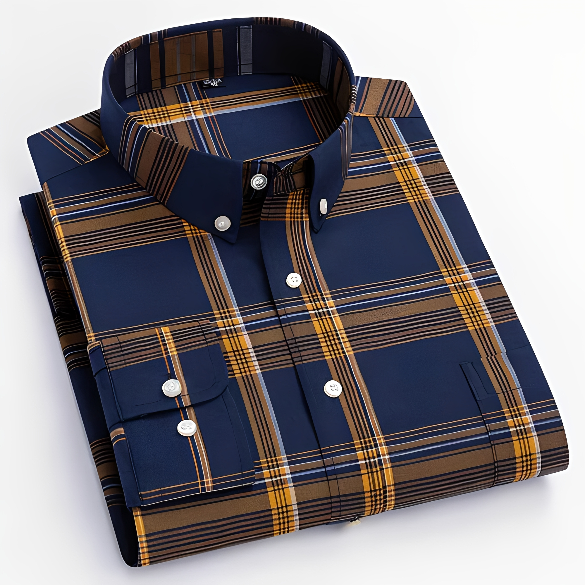 Aldrine - Chemise homme manches longues style relax