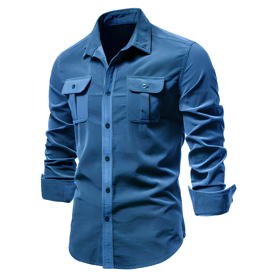 Blake - Chemise homme relax à manches longues
