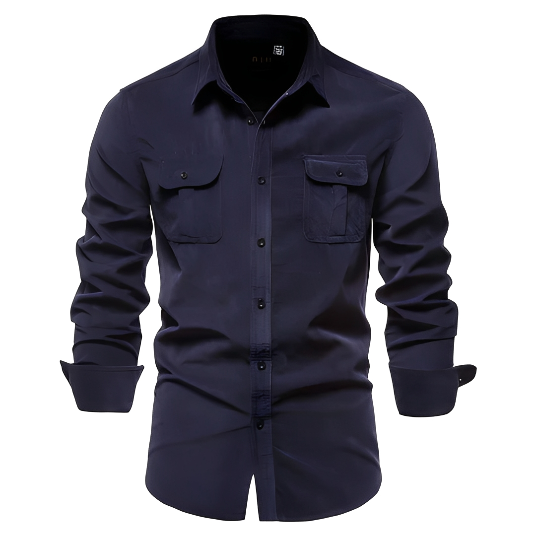 Blake - Chemise homme relax à manches longues