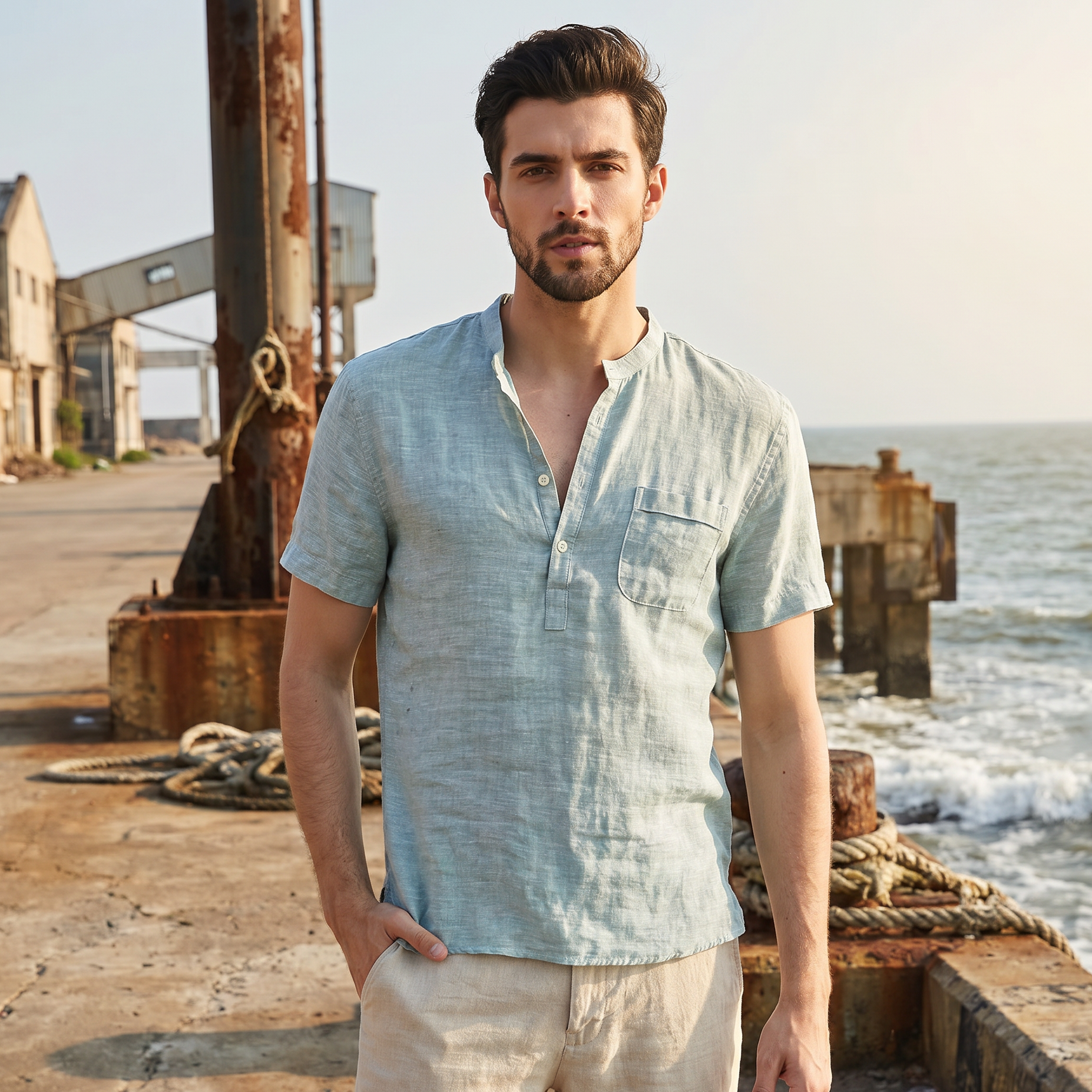 Zack - Chemise Décontractée à Courtes Manches