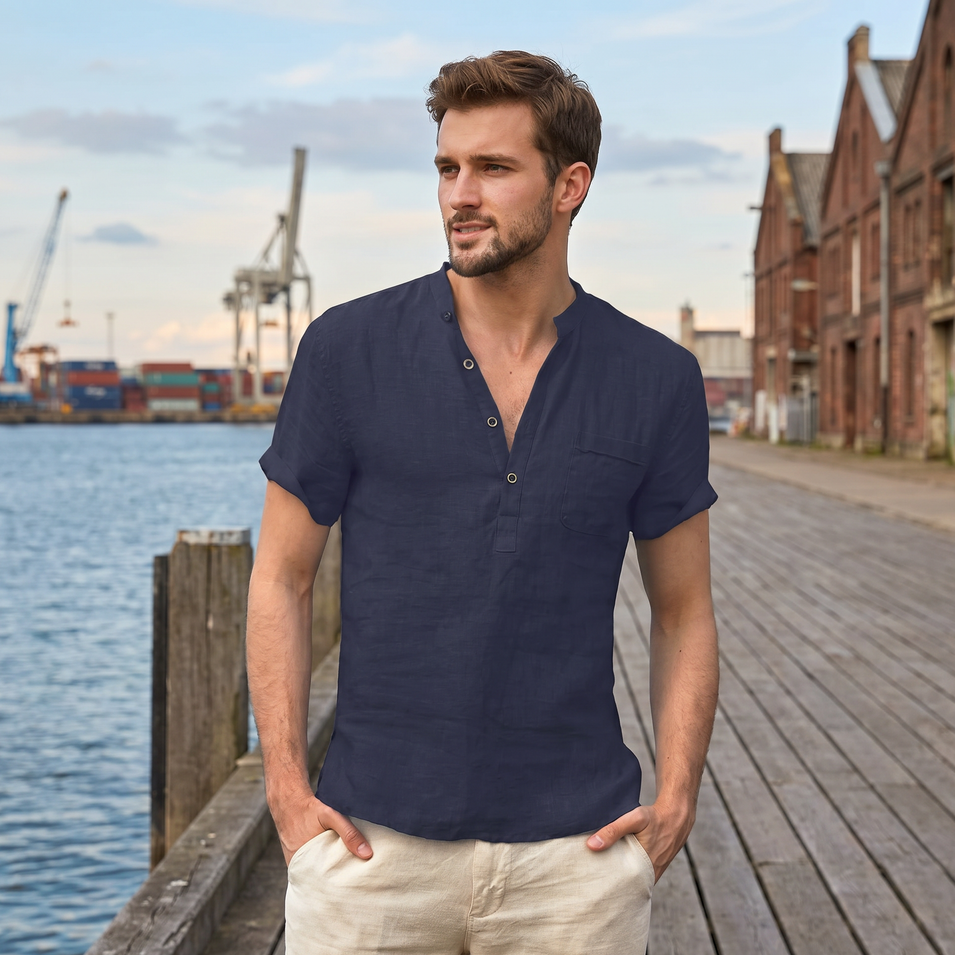 Zack - Chemise Décontractée à Courtes Manches