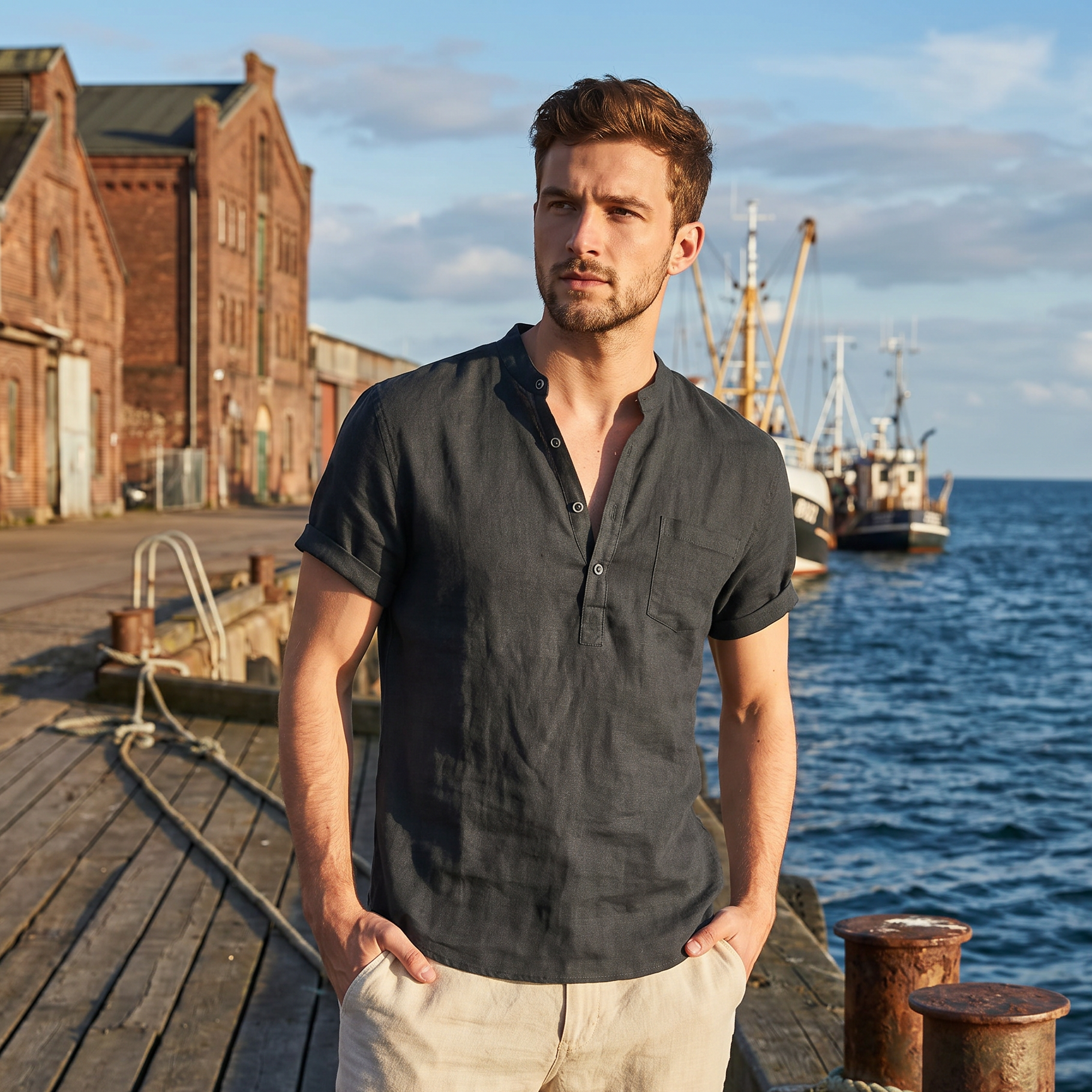 Zack - Chemise Décontractée à Courtes Manches