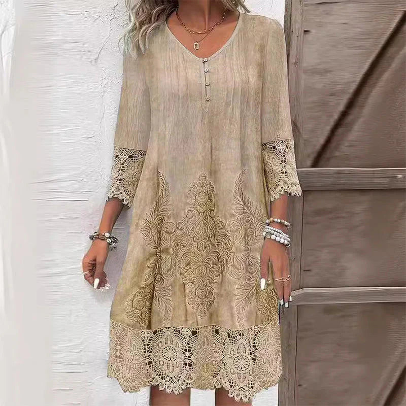 Jenna – Robe élégante pour femmes avec dentelle