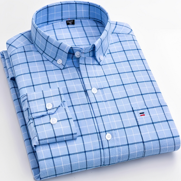 Glenn - Chemise à carreaux moderne pour homme